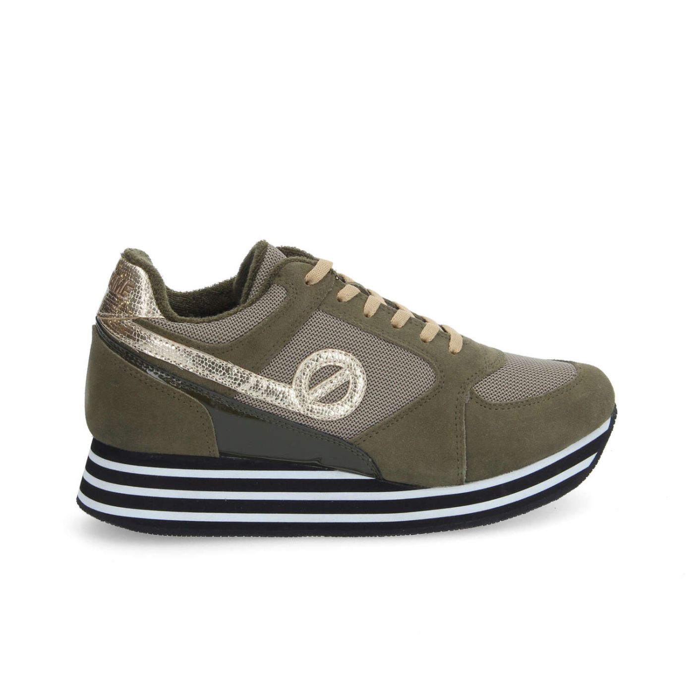 PARKO JOGGER W - KNIT/SUEDE/MARS - KAKI/OR